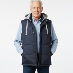 Weatherproof Gray Hooded Vest